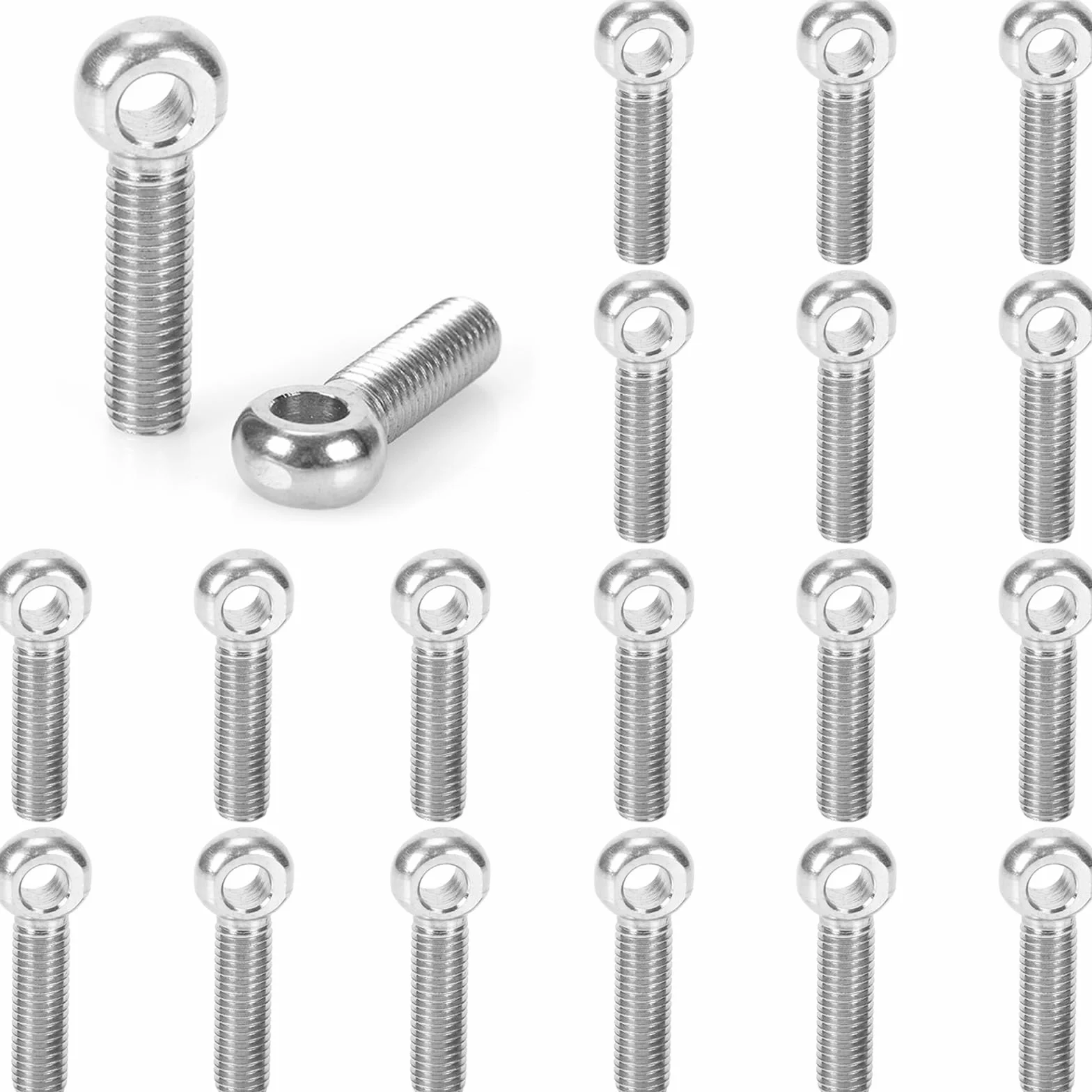 Lot di 20 bulloni rotanti M6 x 20 mm in acciaio inossidabile 304 per macchina a spalla, dado circolare per la produzione automobilistica