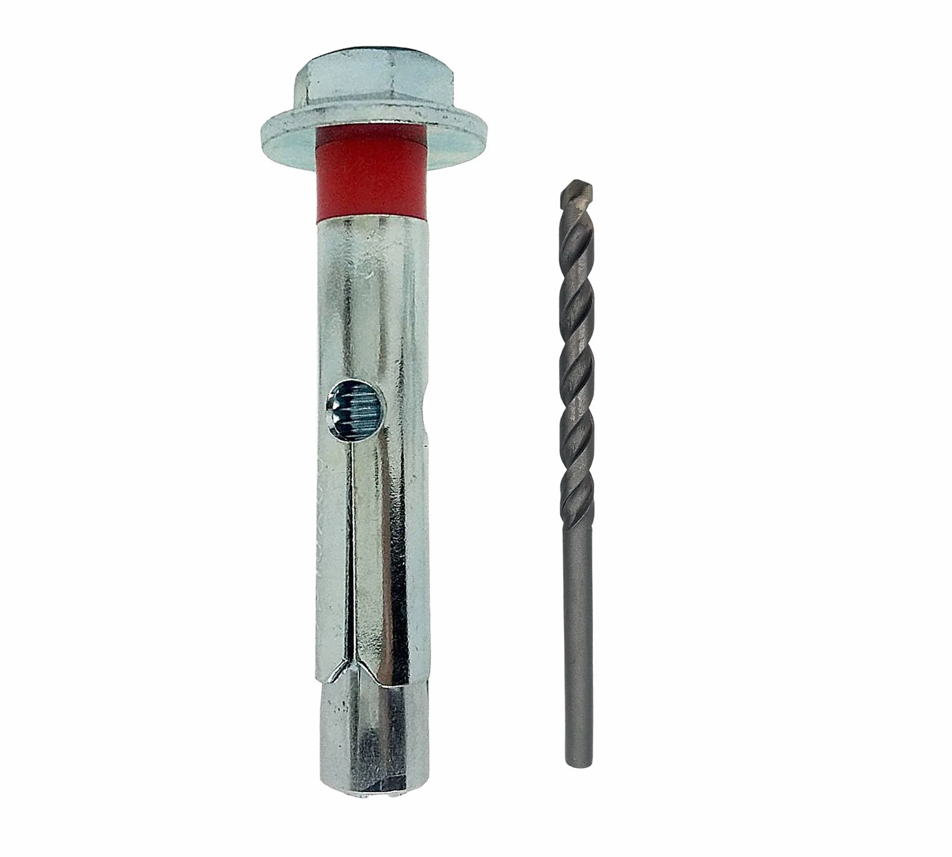 Tasselli Espansione M6-8 Acciaio Galvanizzato 8 mm Confezione 20 Unità + Punta Trapano