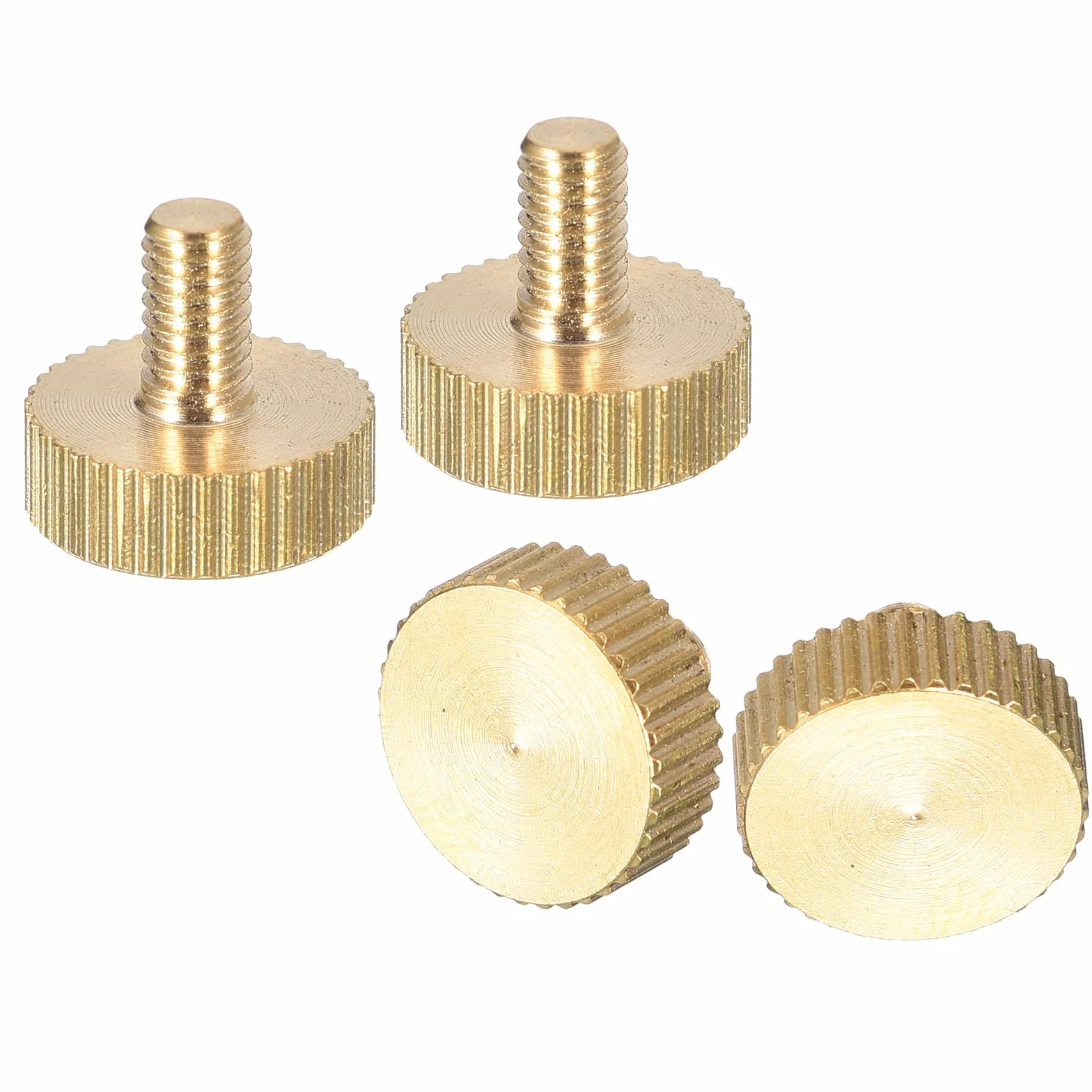 QUARKZMAN M4x6mm Viti a Pollice Scanalate, 4pz Ottone Bulloni per Impugnature