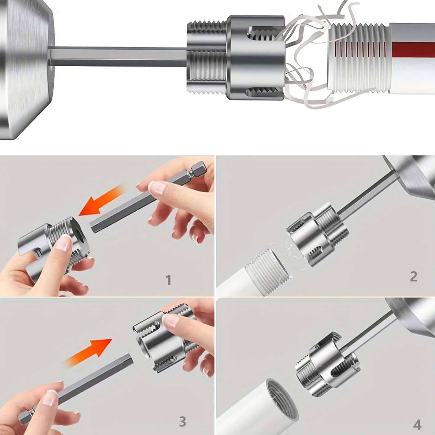 Strumento di filettatura per tubi 1/2 3/4 Tagliatubi filettati in PVC per tubi acqua