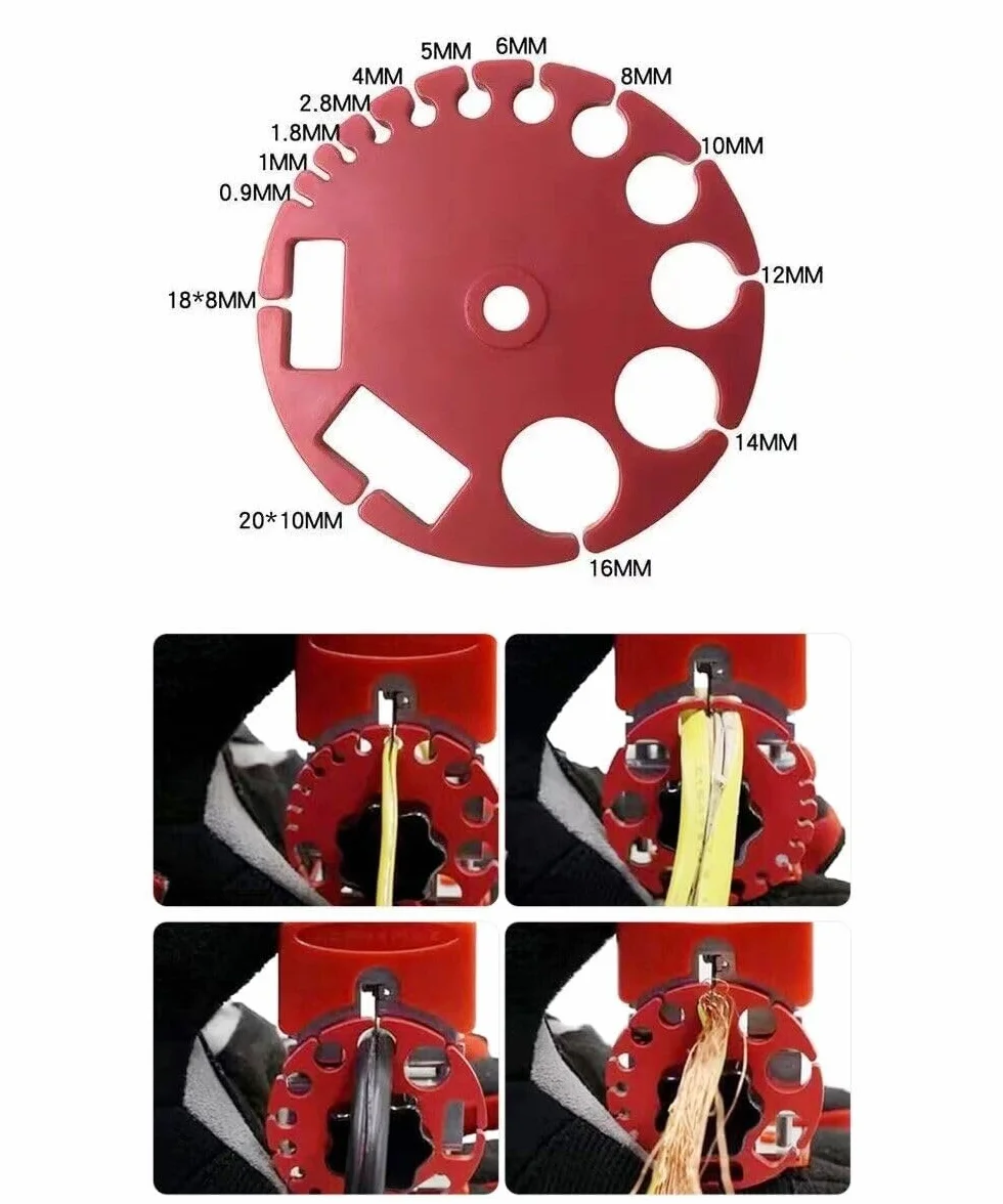 Pinza Spelacavi Manuale 14 Fori per Cavi Elettrici Rame e Alluminio Compatta