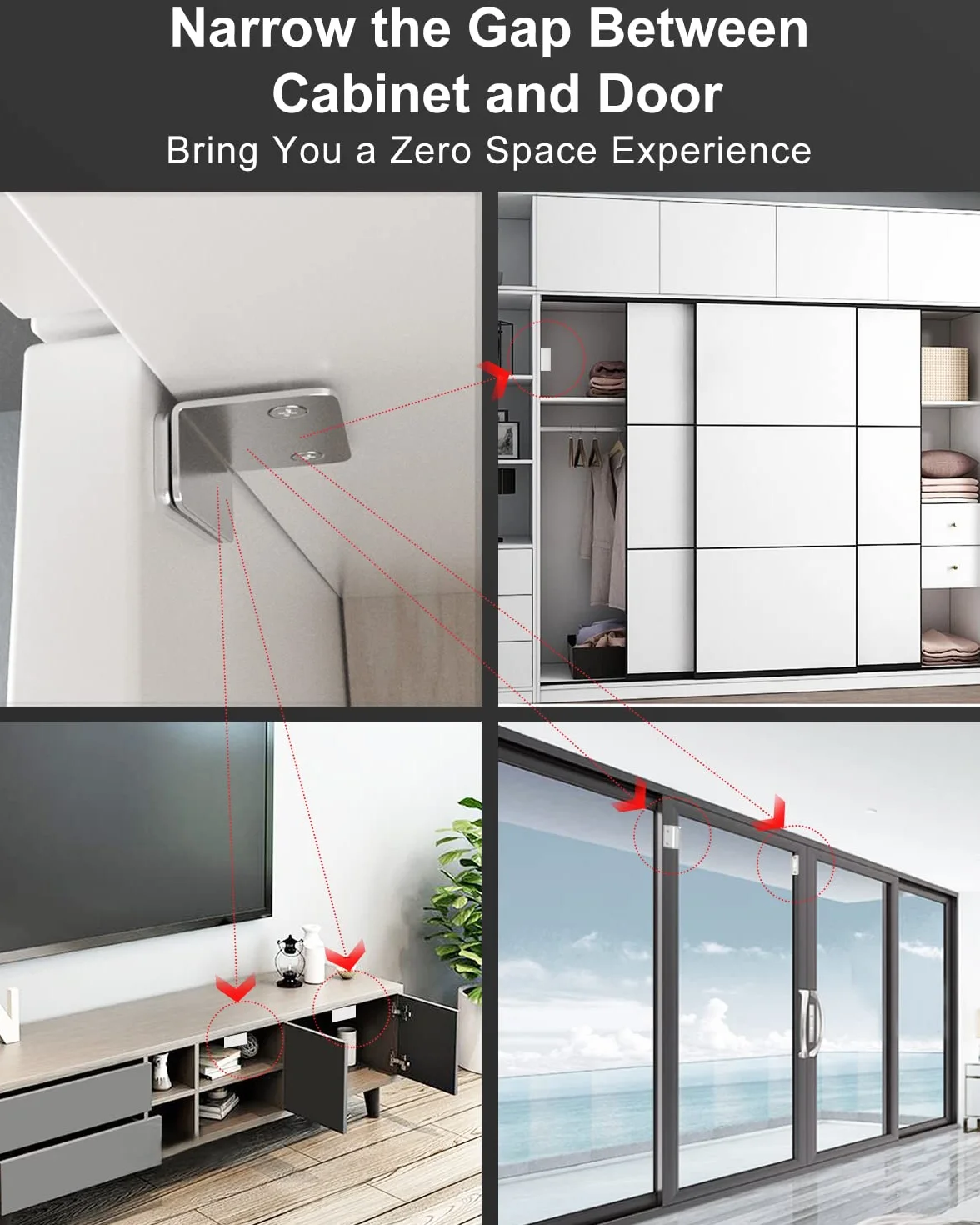 Jiayi Calamita Porta 2 Pezzi Adesivo Chiusura Magnetica Chiusura Porta Ultra Sottile Chiusure Magnetiche per Ante Mobili Magnete Chiusura Mobili per Cassetti Chiudiporta Calamita Chiusure Cucina