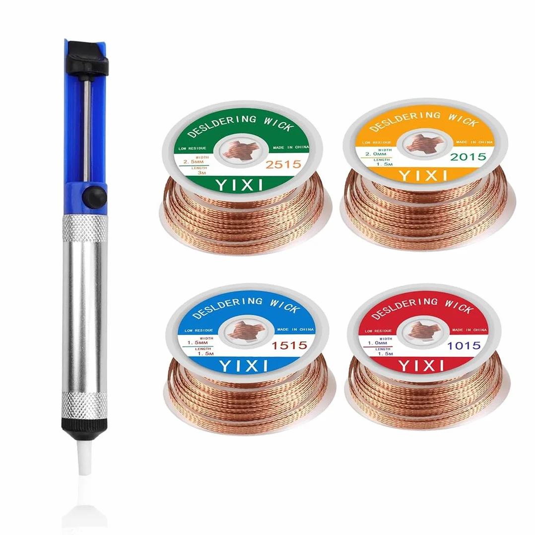 Pompa Dissaldante Professionale 5 Pezzi Aspira Stagno Saldatura
