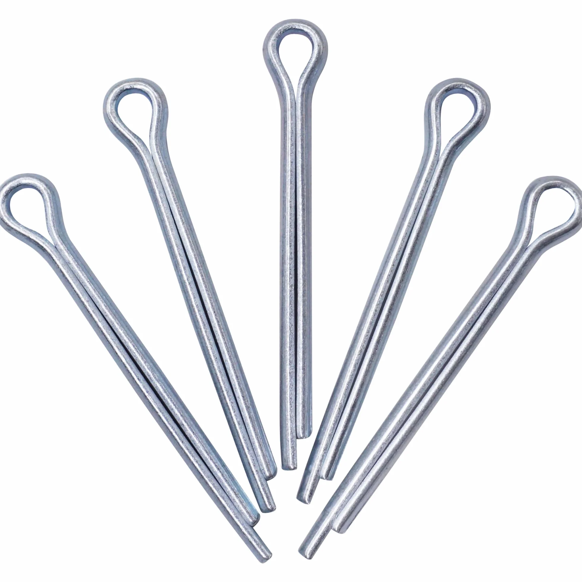 SKIR'CO (20 pezzi) Coppiglie in acciaio zincato 3,2 x 40 mm, coppiglie divise, DIN 94, coppiglie in metallo