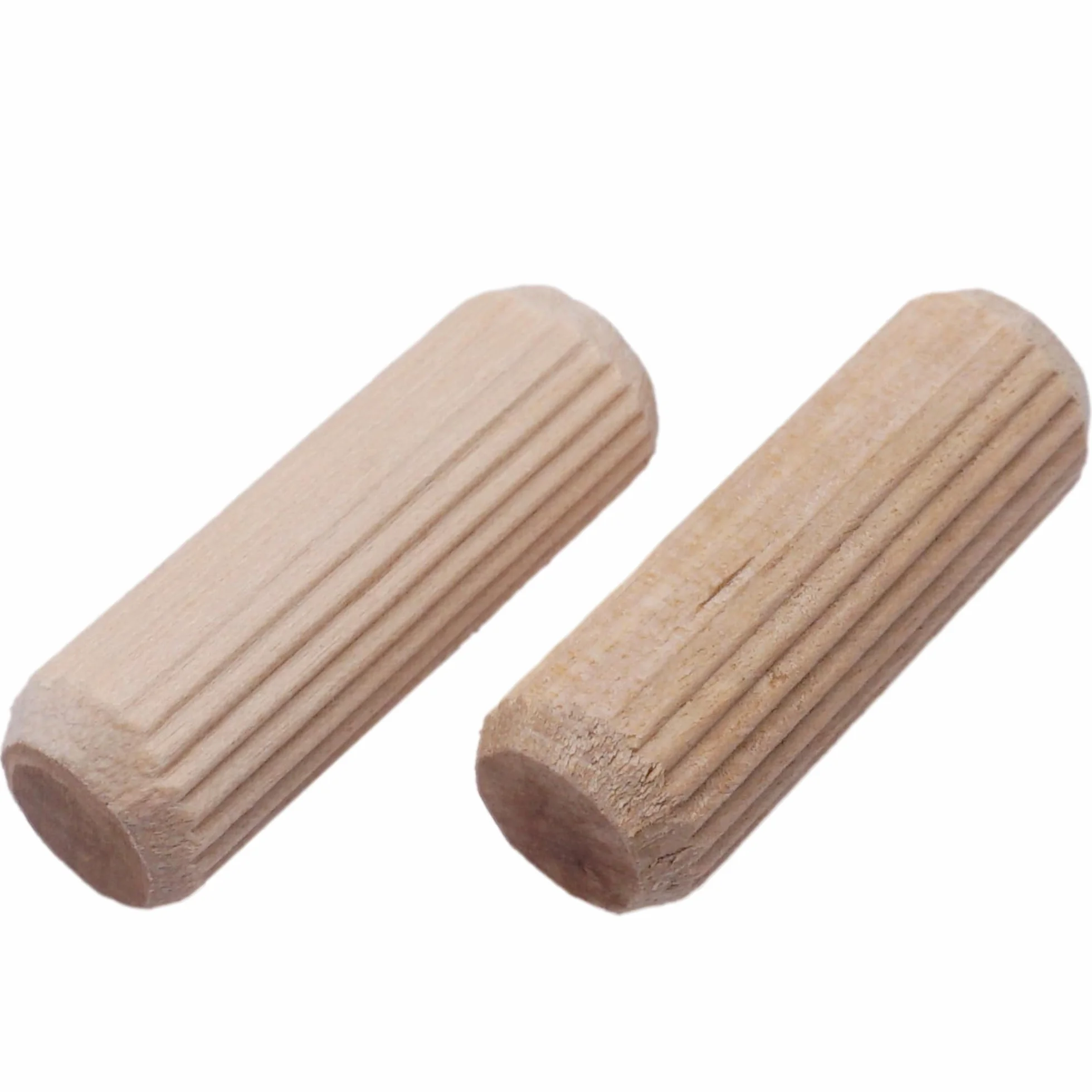 SKIR'CO (50 pezzi) Tasselli in Legno 12 x 35 mm, Tappi in Legno Scanalati, Perni Scanalati per Mobili, Tasselli Scanalati