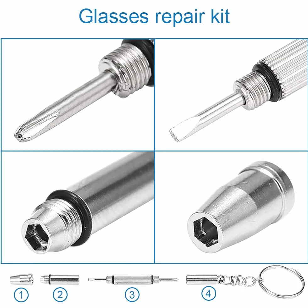 MMOBIEL 1000 pezzi in acciaio inox, micro viti, dadi, rondelle, occhiali da sole, set di riparazione con cacciavite e pinzette in metallo