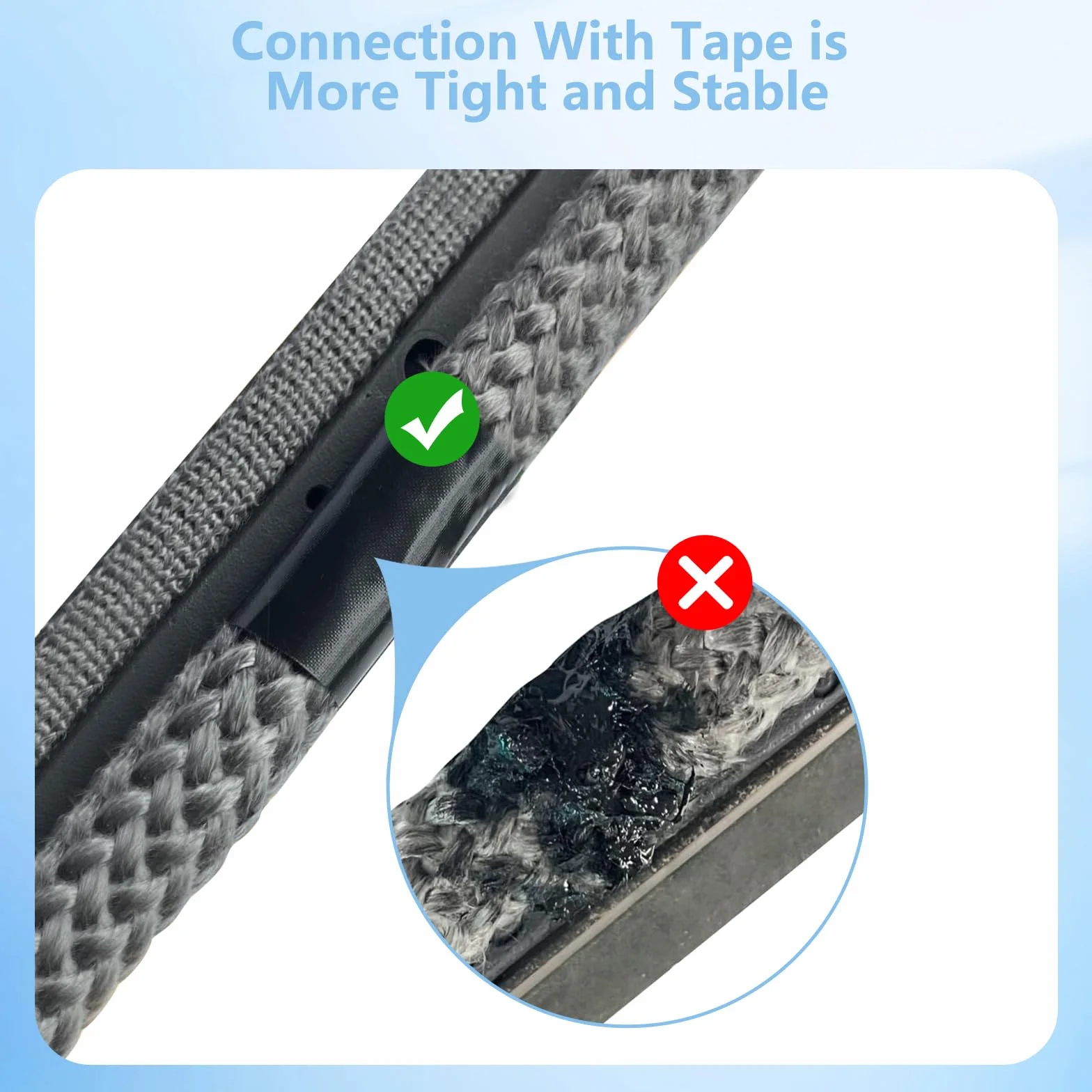 Guarnizione per Porta Stufa, GeeRic Φ12mm*2.5m Guarnizione per Camino+8 Nastri per Alte Temperature Fibra di Corda Ignifugo Guarnizione Isolante in Fibra per Stufe/Tubo di Forno/Caminetto/Camino