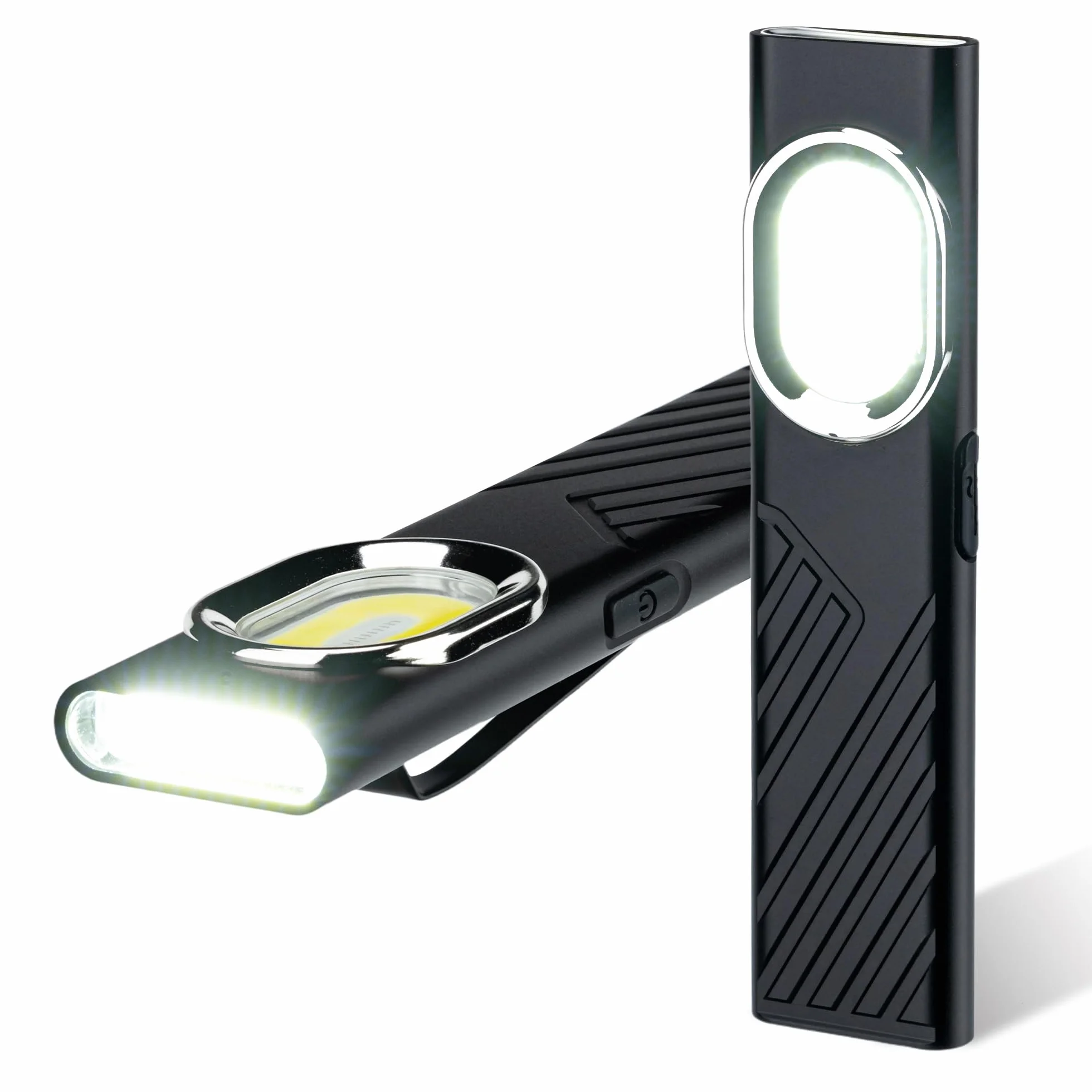 Wigearss Torcia Magnetica Ricaricabile USB Lampada da Lavoro Officina Luce LED COB Portatile con 8 Modalità