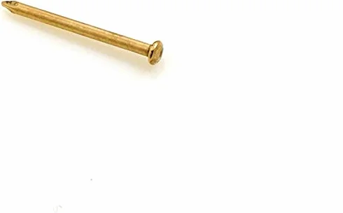 Design61 Chiodi a testa tonda 1,2 x 15 mm, ferro ottonato, 50 g, circa 350 pezzi