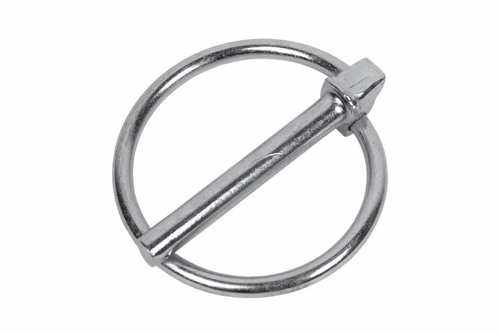 DOJA INDUSTRIAL | Coppiglie ad anello | Misure: 10 x 46 | 10 Pezzi | Copiglie clip agricoli | Acciaio Zincato | Perno a Scatto | Spine a scatto | Uso: Gancio Traino Barca, Trattore, Attrezzi Agricoli
