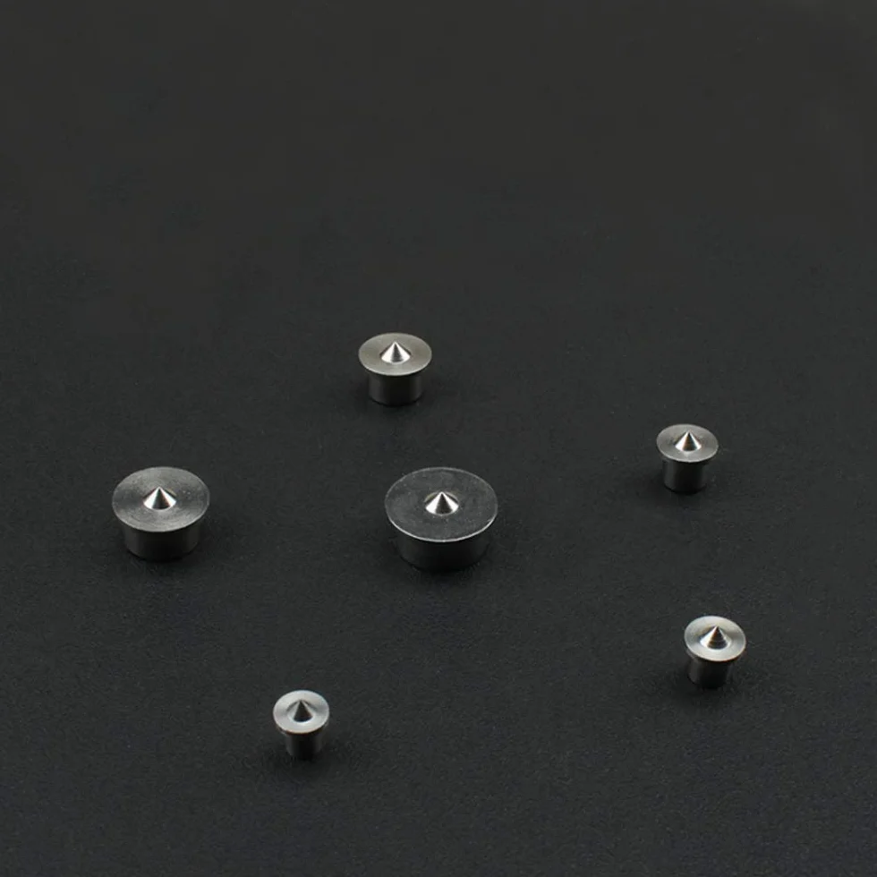 6Pcs Rotondo Legno Pin Locators 4-12mm Tassello Pin Centro Punto Set Lavorazione Del Legno Artigianato Morsetto Acciaio Strumenti