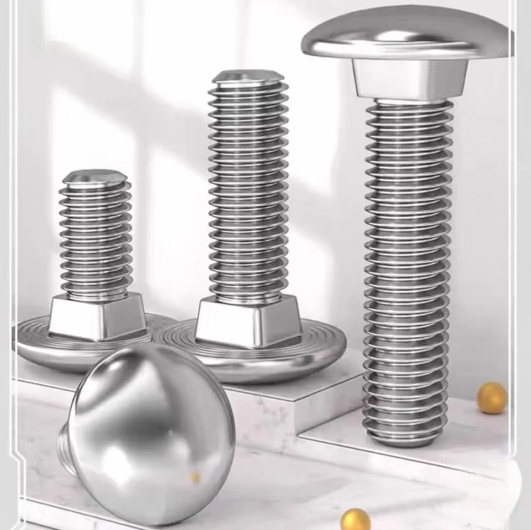 Vite a testa tonda piatta con inserto quadrato, filettatura completa, M4 x 25 mm, in acciaio inox V2A VA A2, DIN 603/ISO 8677, 10 pezzi