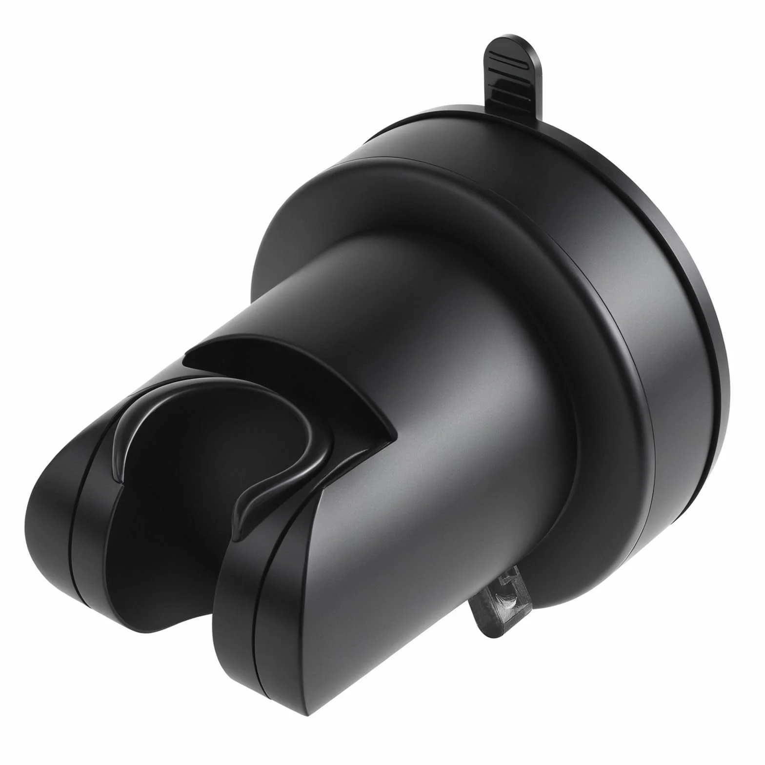 Supporto per soffione doccia con ventosa, supporto per doccetta rimovibile,Supporto per soffione doccia senza foratura,Supporto universale regolabile per soffione doccia in plastica ABS (nero)