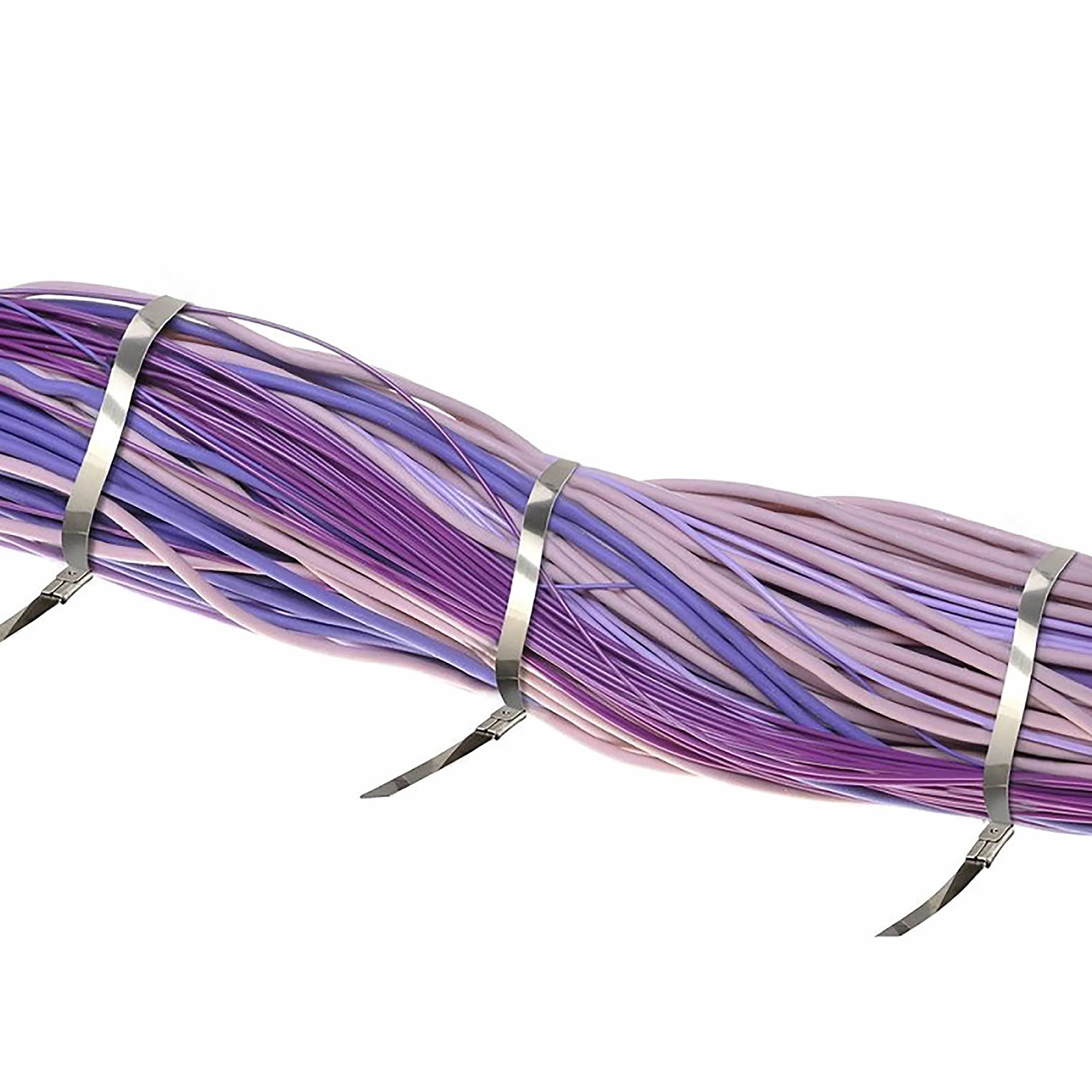 V-TAC Fascette in Acciao Inox per Cavi misura 4.6 mm x 350 mm - Confezione 100 Pezzi - Fascette per Cablaggio Multiuso - Stringicavo Portacavi Fermacavi per Elettricista, Meccanico, Tubi in Ferro