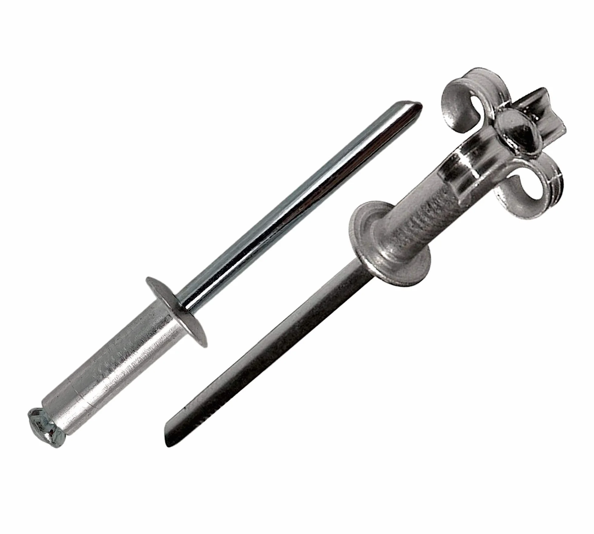 Rivetti Testa a Fiore 4,8 x 17 mm 100 Pezzi per Rivettatrice Pneumatica e Manuale Fissaggio Lamiera Alluminio