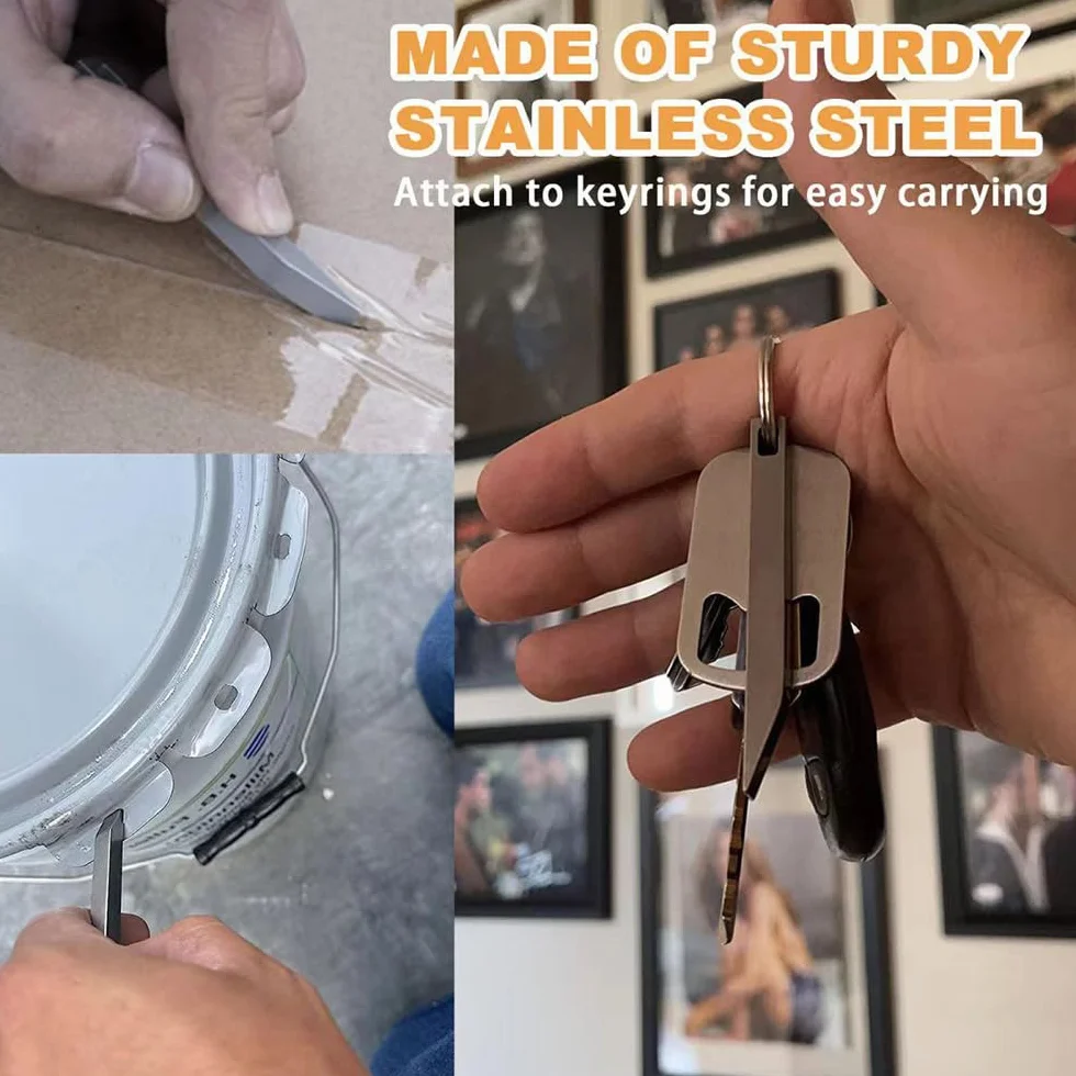 Barra Leva EDC Mini EDC Pocket Pry Bar Mighty Mini Bar Piede di Porco in Acciaio Inox Portatile Strumento Portachiavi Prybar per Campeggio Attività All'aperto