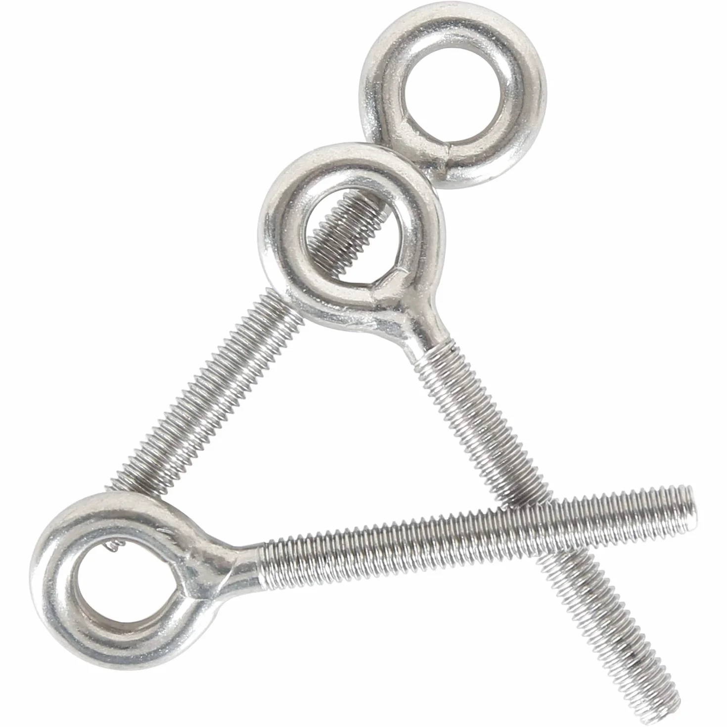 newlng M5 Bulloni Dell'anello 304 Acciaio Inox Bullone a Occhiello Hanno Saldato i Bulloni di Vite Dell'occhio Dell'asta di Vite Chiusi Resistenti Alla per Esterni Altalena Casa Ufficio 10PCS
