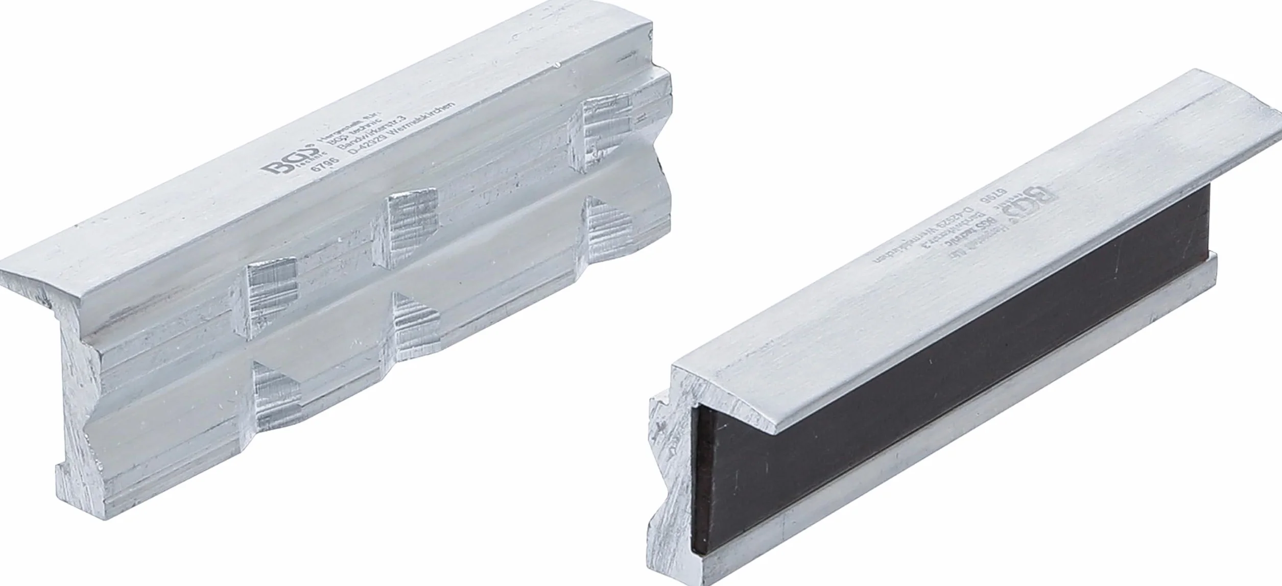 BGS 6796 Coppia copriganasce per morsa da banco alluminio larghezza 100 mm 2 pz.
